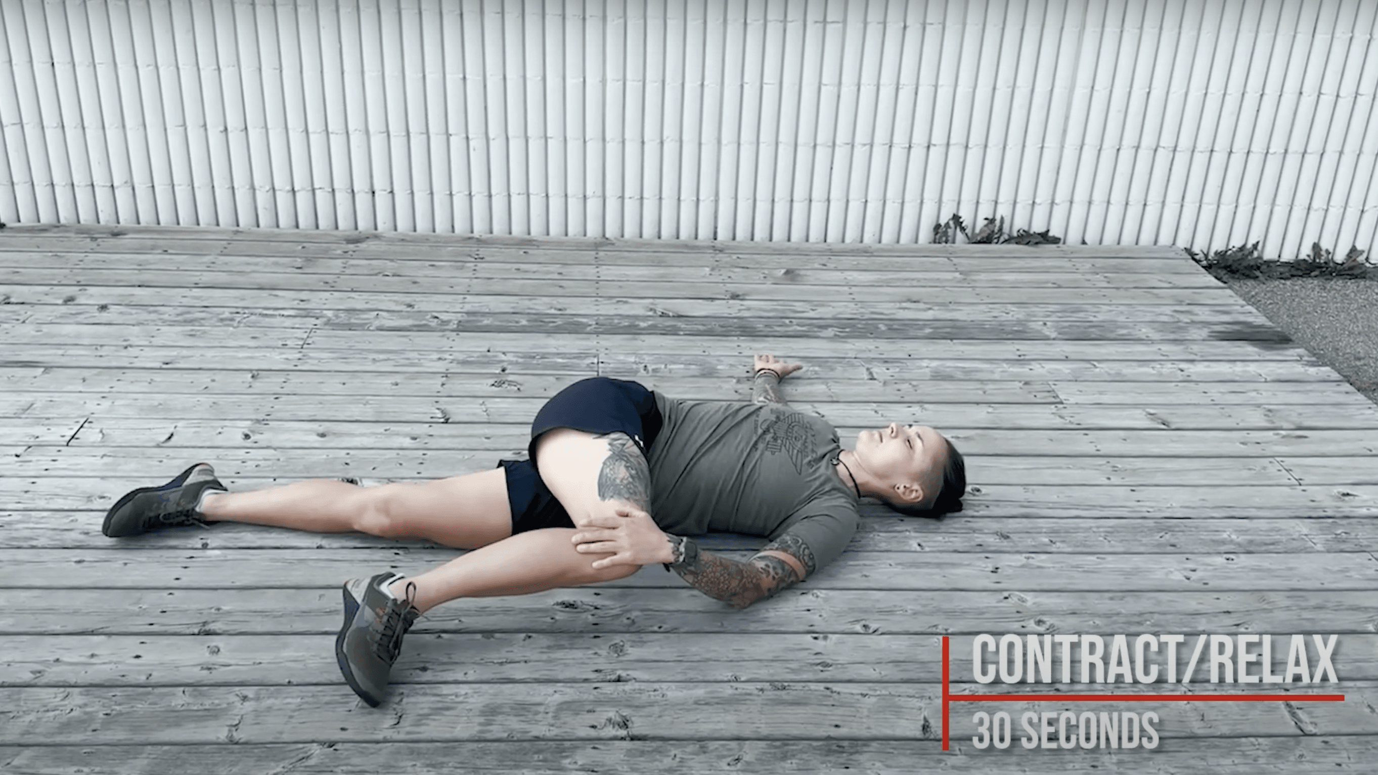 Flexibility/Cool-Down: Reverse Scorpion Stretch