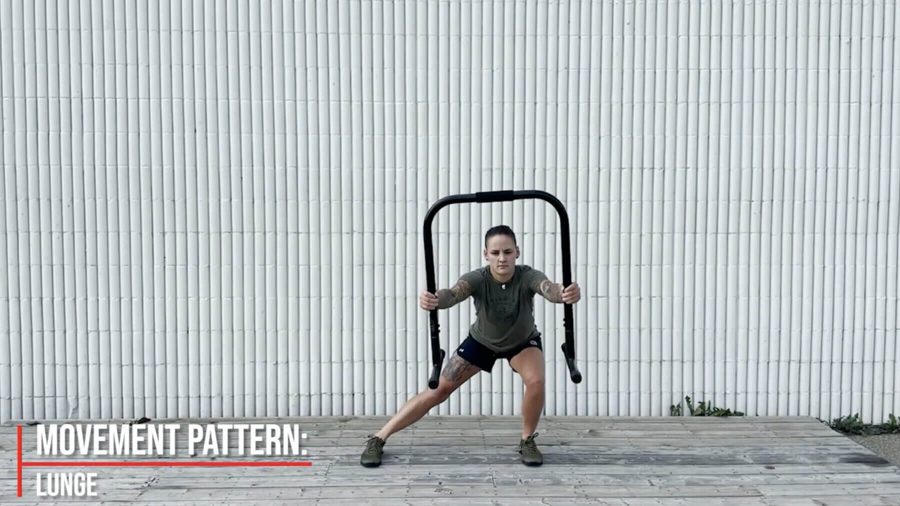 Training Exercise: EQ Bar Lateral Lunge and Lift
